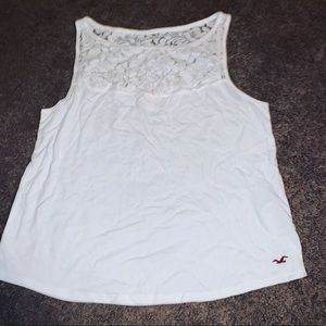 White lace tank
